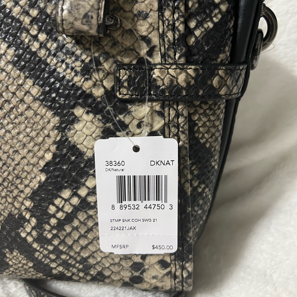 Coach Python-Print Top-Handle Satchel in Neutral … - image 7